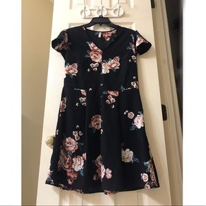 Black Floral Dress